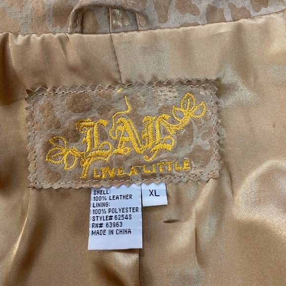 Live A Little leather jacket - Picture 2 of 4